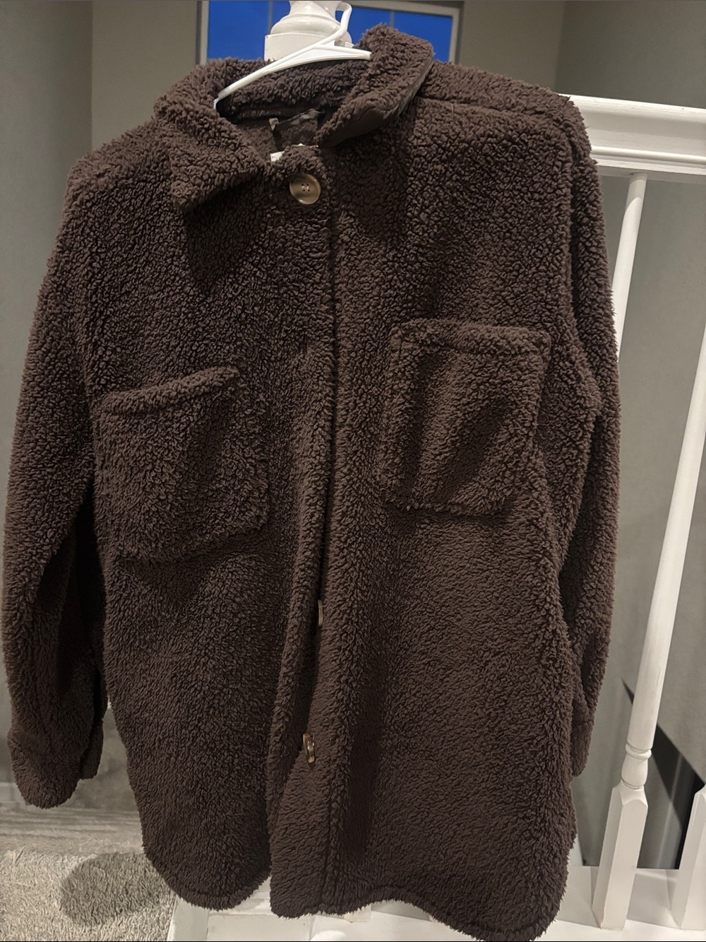 Maurices Dark Brown Teddy Sherpa Jacket